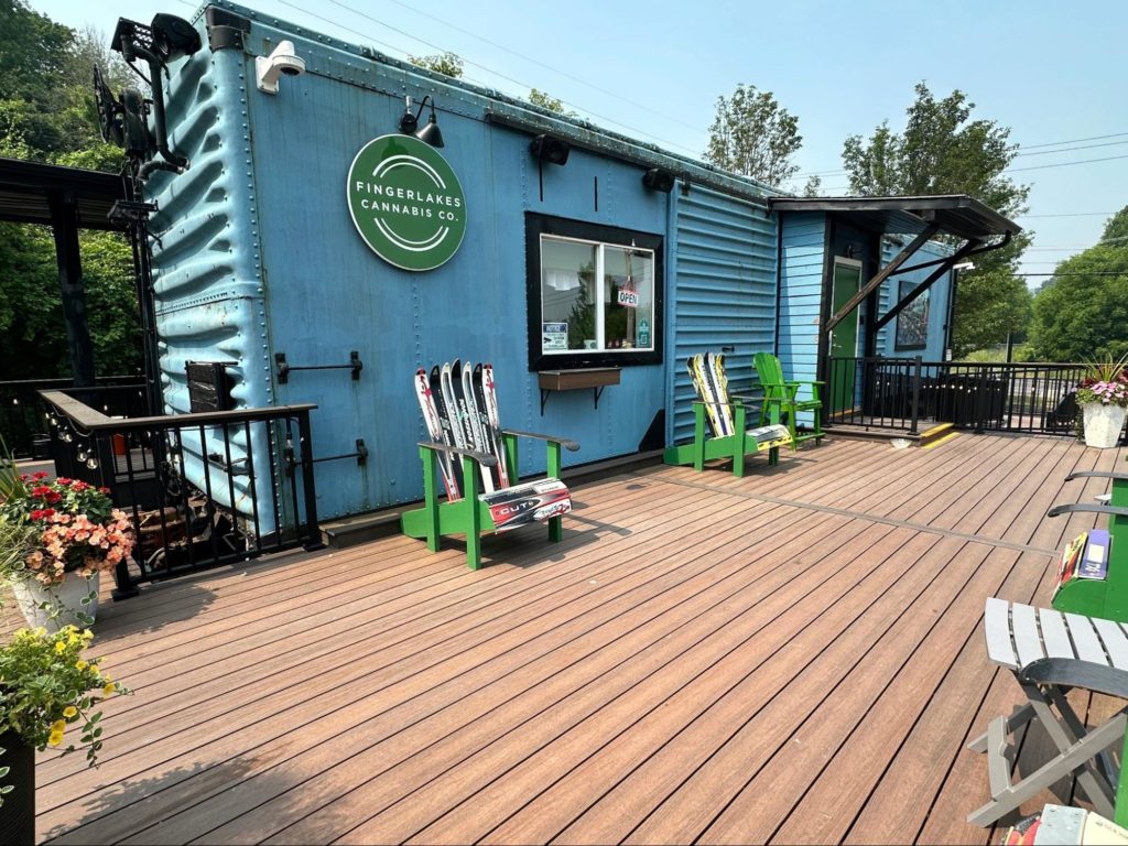 A side view of Fingerlakes Cannabis Co